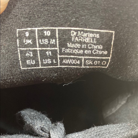 Dr. Martens Farrell Black Leather Sneakers - Picture 9 of 9